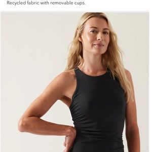 Athleta high neck Maldives tankini top! 38D/DD
